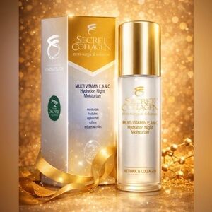 Secret Collagen Multi Vitamin E, A & C Hydration Night Moisturizer $395 Retail